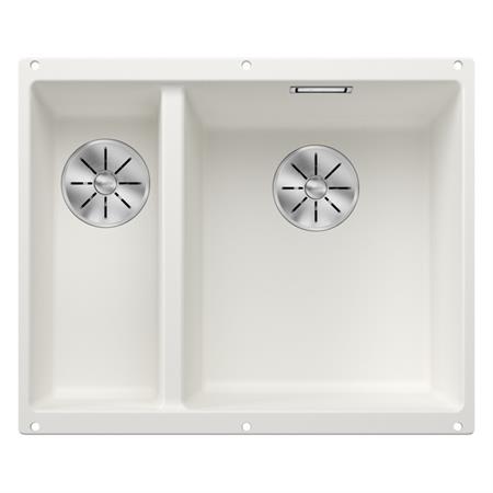 BLANCO SUBLINE 340/160 U Bianco Vasca Dx + Set Dark Stee