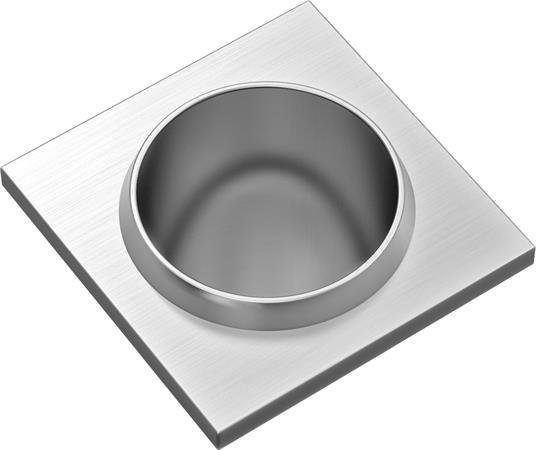 BARAZZA PORTABOTTIGLIE SINGOLO INOX/NERO