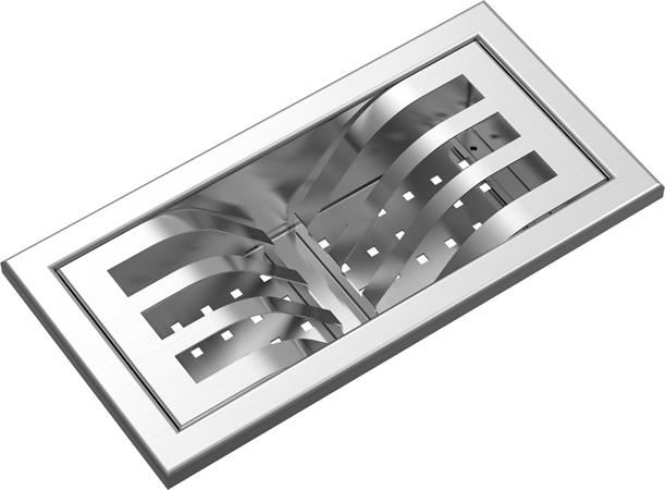 BARAZZA SCOLAPIATTI PER 3 PIATTI INOX