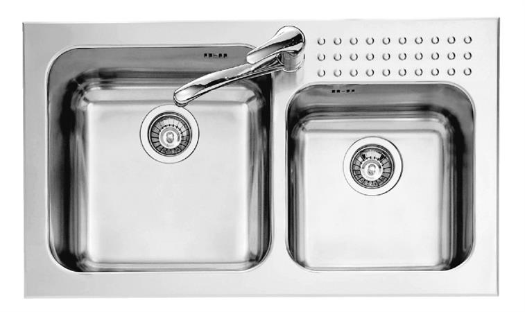 BARAZZA LAV.SELECT INC. 86X50 2V.INOX