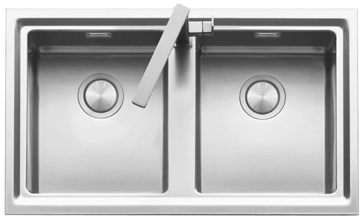 BARAZZA LAVELLO INC.BORDO PIATTO E FILO 86X51 2V. INOX