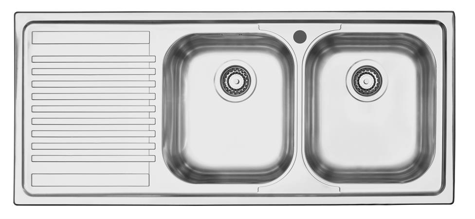 BARAZZA LAV.B_FAST INC. 116X50 2V.G.SX INOX