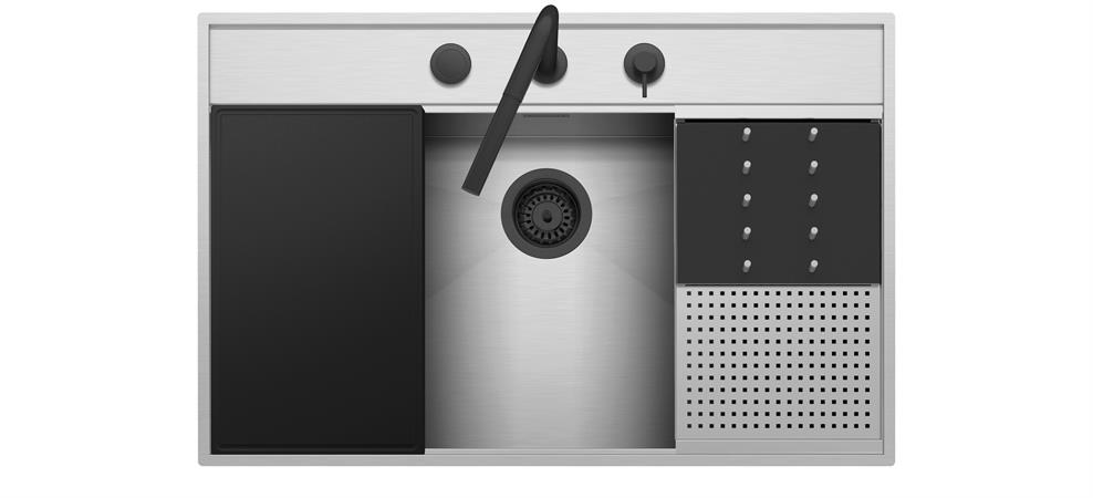 BARAZZA LAV.FLEXI KIT INC./FILO 86X56 1V. INOX C/SALT.SM