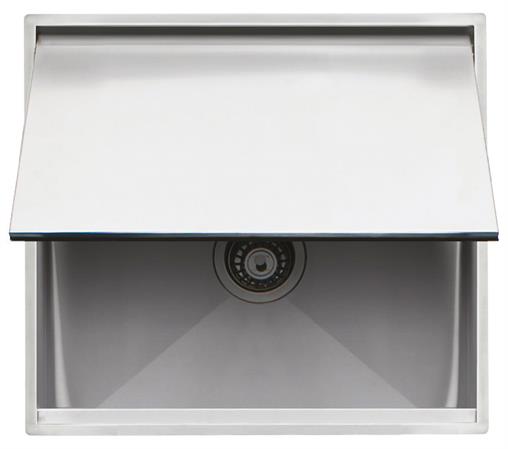 BARAZZA LAV.LAB COVER INC./FILO 57X51 1V.INOX + RUB.MISC