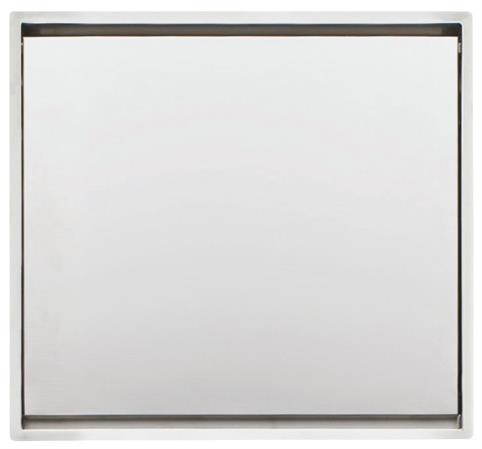 BARAZZA LAV.LAB COVER INC./FILO 57X51 1V.INOX + RUB.MISC