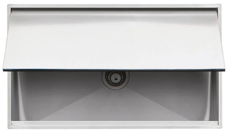 BARAZZA LAV.LAB COVER INC./FILO 86X51 1V.INOX + RUB.MISC