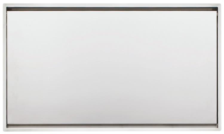 BARAZZA LAV.LAB COVER INC./FILO 86X51 1V.INOX + RUB.MISC