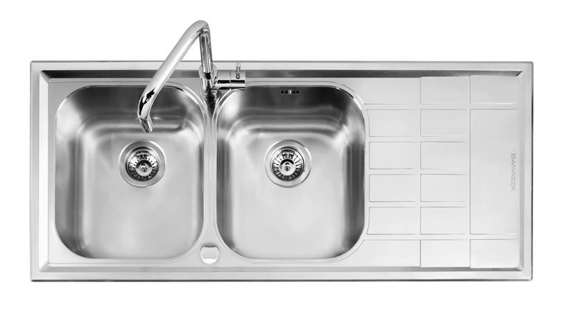 BARAZZA LAV.B_LEVEL INC. 116X50 2V.G.DX INOX