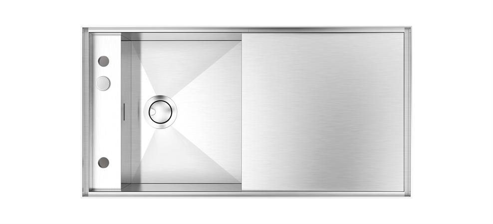 BARAZZA LAVELLO MIZU 100x52 1V.GOCC. INOX