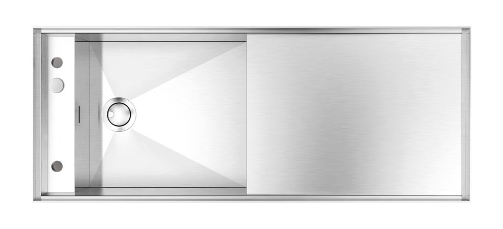 BARAZZA LAVELLO MIZU 130x52 1V.GOCC. INOX