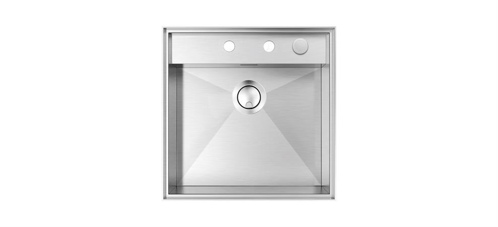 BARAZZA LAVELLO MIZU 52x52 1V. INOX