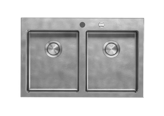 BARAZZA LAV.UNIQUE INC. 79X51 2V. INOX VINTAGE
