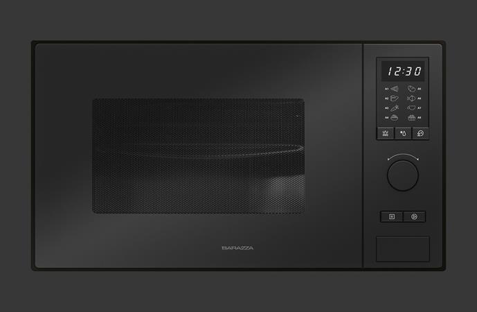 BARAZZA MICROONDE 25LT ACCIAIO INOX NERO OPACO/NERO